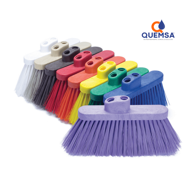 Escoba Angular media, PBT - Precio caja C/6 pzas