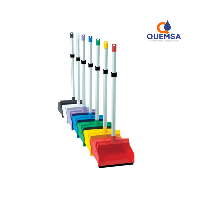 Recogedor de Plástico con Bastón Dust - Pr - Precio Caja C/6 Pzas